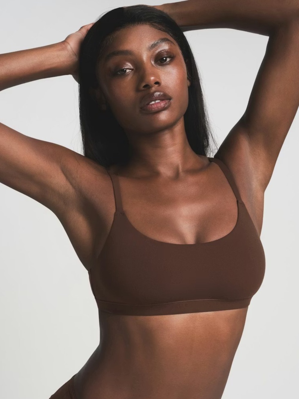 Skims Fits Everybody Scoop Bralette in Cocoa Size Small